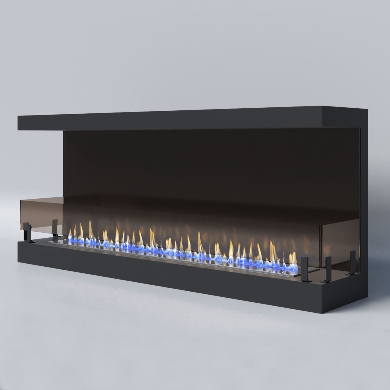 Биокамин "Русский огонь" Честер Фронт 1500 с декоративным стеклом (стемалитом) по цене 58 185 руб.