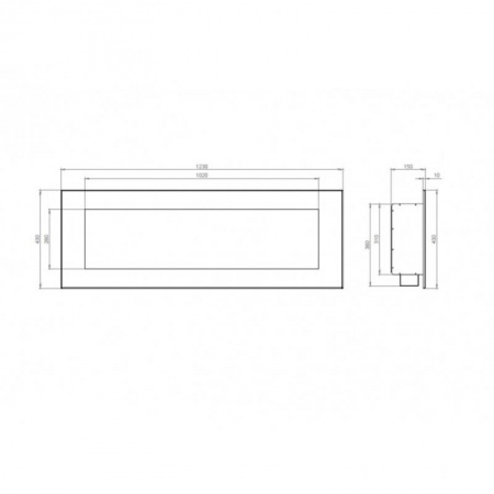 Биокамин Window III black Арома по цене 33 800 руб.