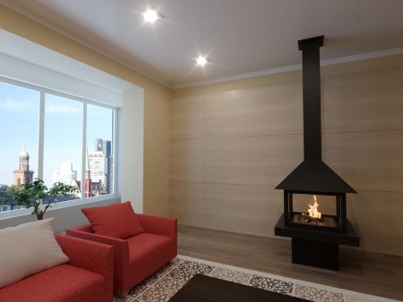 Островной биокамин Lux Fire Куб 850 по цене 391 133 руб.