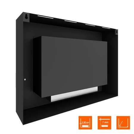 Биокамин SteelHeat WALL GRAND 900 черный, стемалит по цене 43 260 руб.