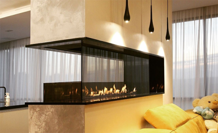 Встраиваемый торцевой сквозной очаг 800 SappFire по цене 42 900 руб.