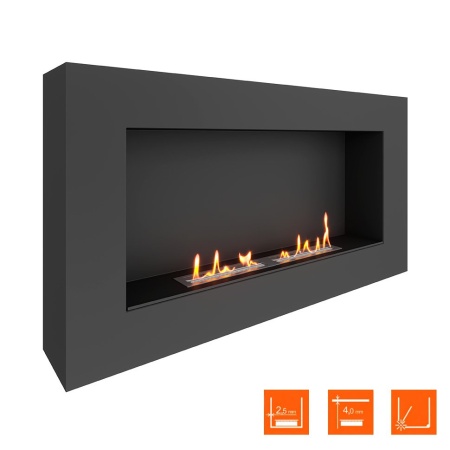 Биокамин SteelHeat WALL GRAND 1200 LITE черный по цене 36 120 руб.