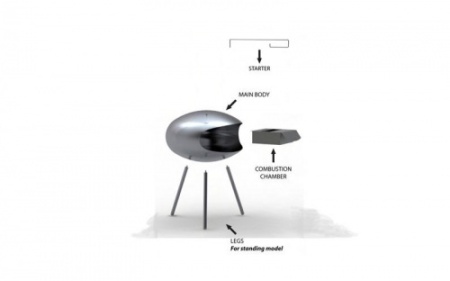 Напольный биокамин Cocoon Terra Black по цене 144 400 руб.